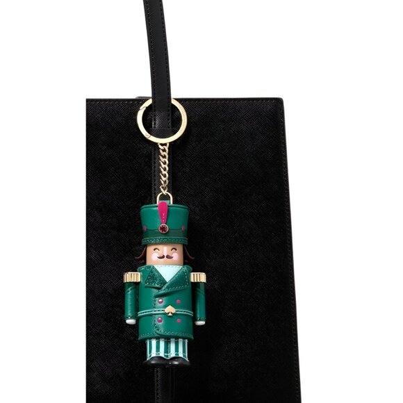 New Kate Spade Oh What 3D Nutcracker Key Chain Green Multi - Picture 2 of 3